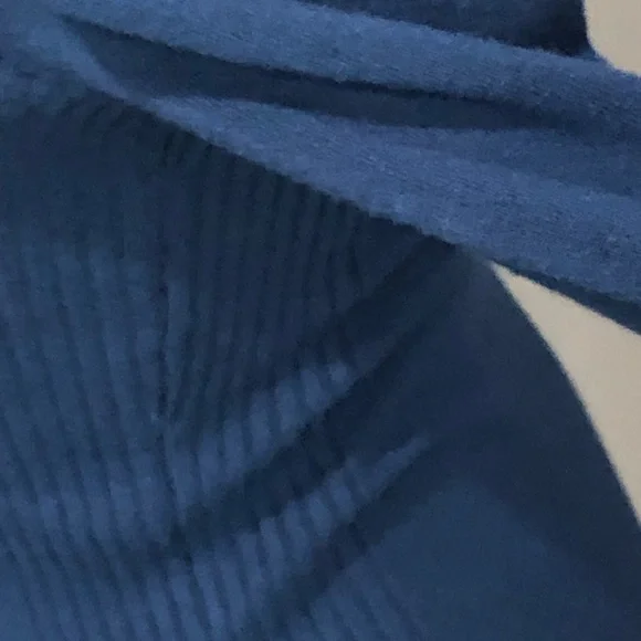 EXPRESS V-Neck Sweater | Deep V Knit Pullover Top | Blue | Small - Picture 7 of 10